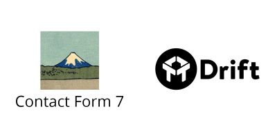 Contact Form 7 logo and Drift Chat logo